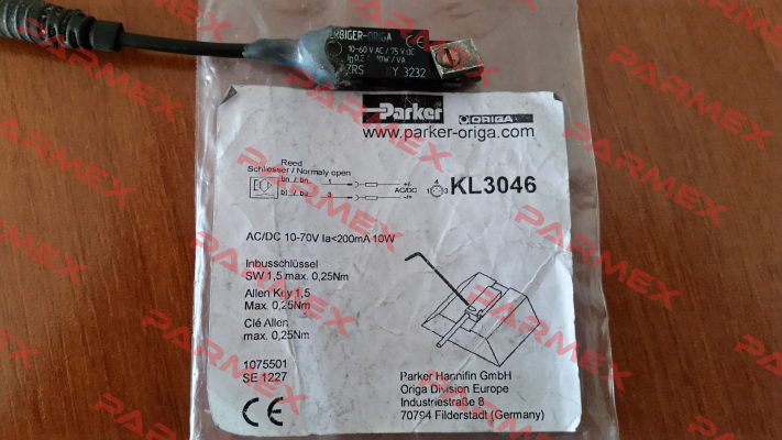 KL3046 - obsolete replaced by P8S-GRCHX Parker