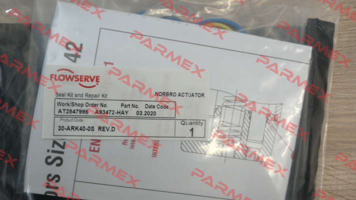 30-ARK40-0S repair kit for ( 30-RDB40-1SDMN0-D) Norbro