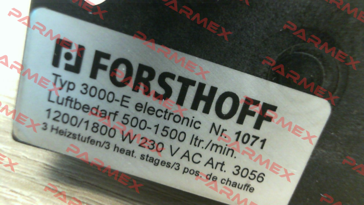 1071 (Typ Typ 3000-E 230 V) Forsthoff