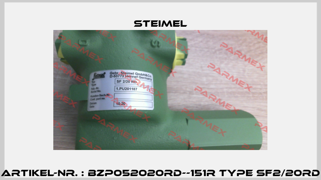 Artikel-Nr. : BZP052020RD--151R Type SF2/20RD Steimel