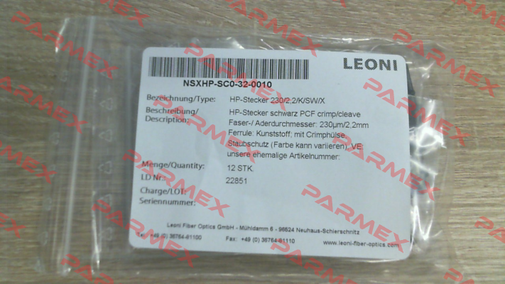 NSXHP-SC0-32-0010 Leoni