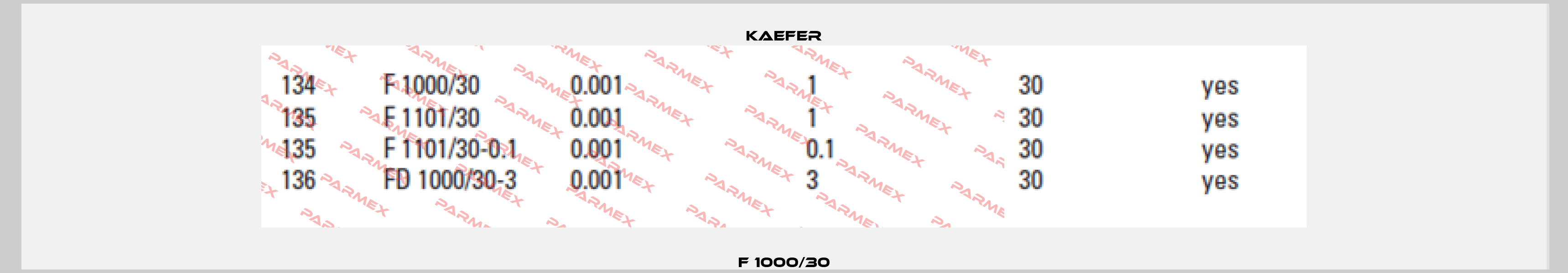 F 1000/30 Kaefer