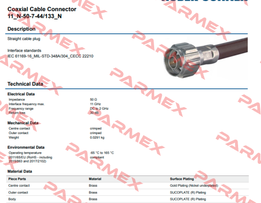 SUH00555 Huber Suhner