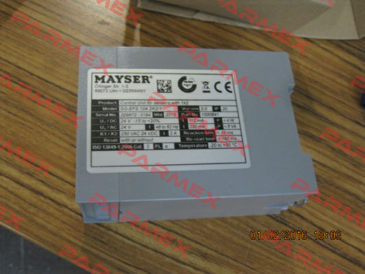 SG-EFS 104 ZK2/1 24 V AC/DC/Pb-Free 1,2 kOhm Mayser