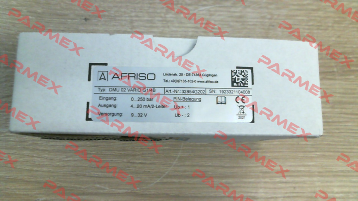 DMU 02 Vario 0/250bar G1/4B G2O2 (32854G2O2) Afriso