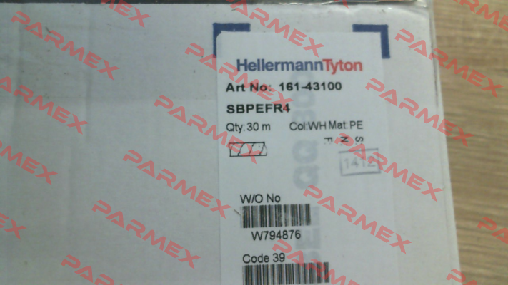 p/n: 161-43100; Type: SBPEFR4 Hellermann Tyton