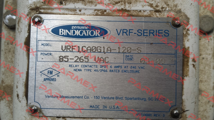 VRFII-SG-CX10B-108  Bindicator