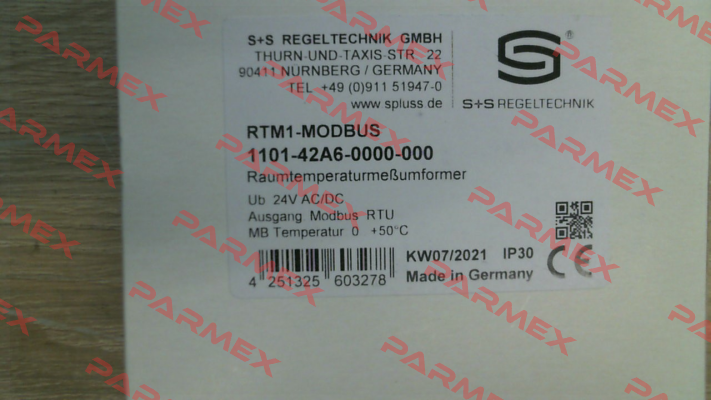 1101-42A6-0000-000 S+S REGELTECHNIK