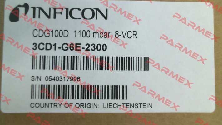 CDG100D, Nr. 3CD1-G6E-2300 Inficon