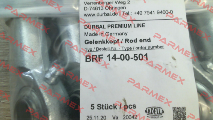 BRF 14-00-501 / BRF 14 Durbal