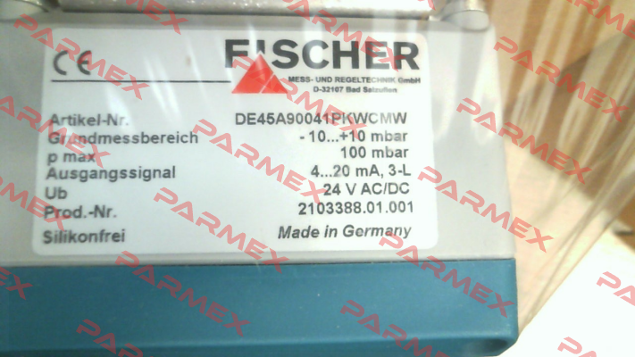 Art. Nr.: DE45A90041PKWCMW Fischer Mess Regeltechnik