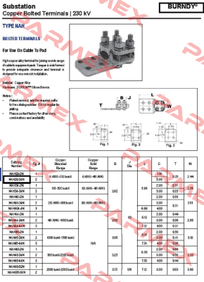 NAH2934N  Burndy