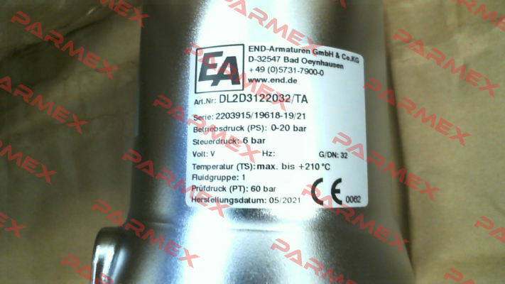 DL2D3122032/TA End Armaturen
