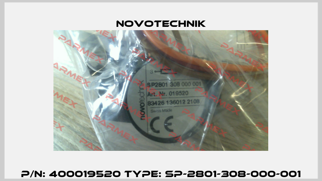 P/N: 400019520 Type: SP-2801-308-000-001 Novotechnik