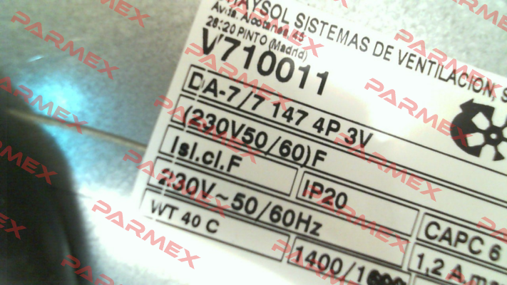 DA 7/7 CM 147 W 4 P 3 V  / V710011 Chaysol