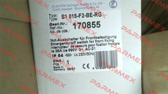 S1 015-F2-BE-RG Elektra Tailfingen
