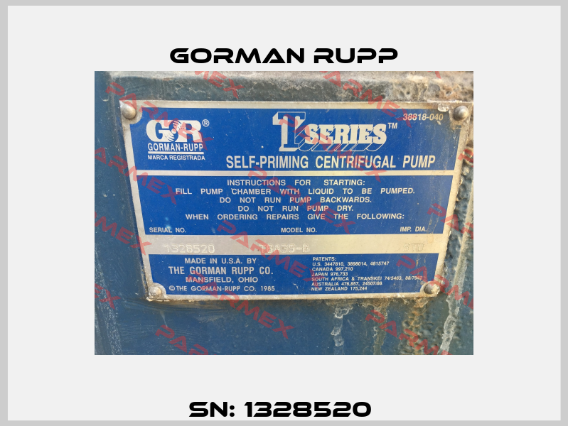 SN: 1328520  Gorman Rupp