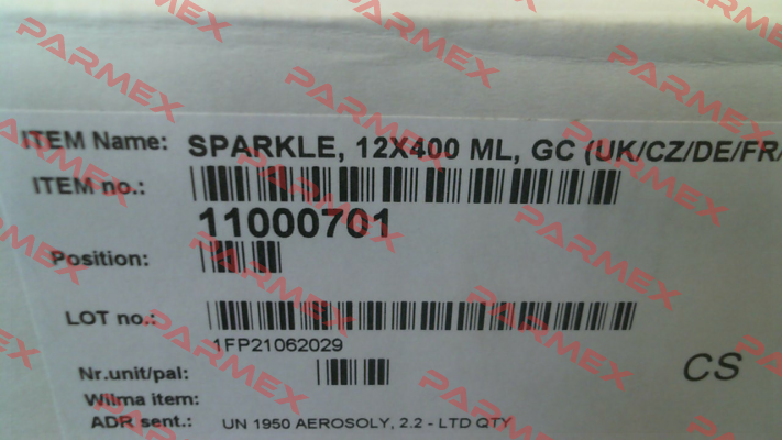 1100 0701 Sparkle (1 pack - 12 pcsX400 ML) Chemsearch