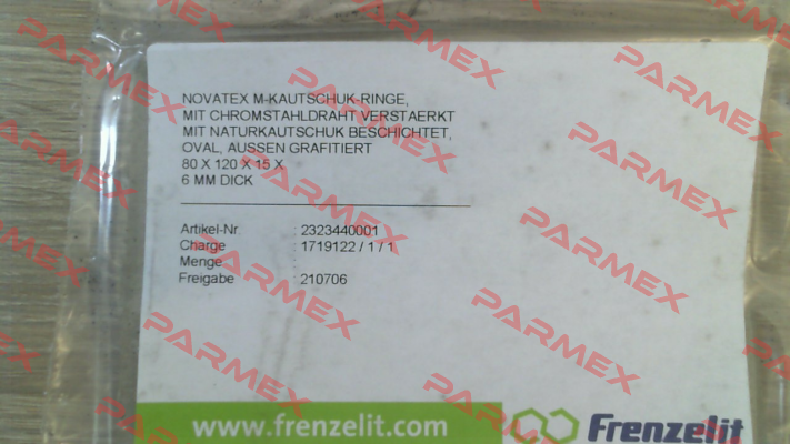 Nr 05 9999 0600 (Novatex 80x120x15x 6mm) Frenzelit