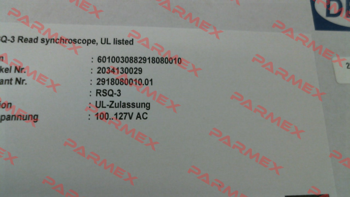 RSQ-3 (Variante : 2918080010.01) Deif