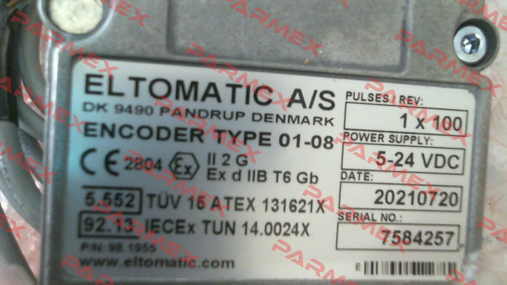 Type 01-08 P/N 98.1955 Eltomatic
