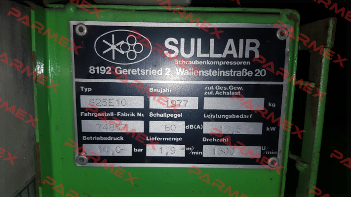 Grundplatine für S25 E10  Sullair