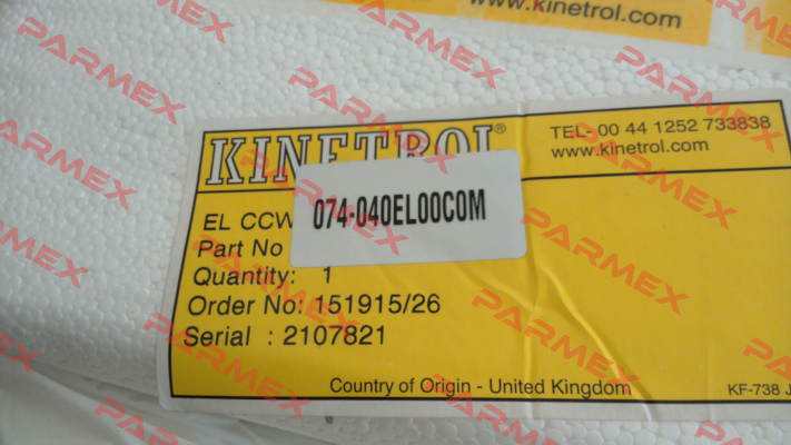 074-040EL00C0M Kinetrol