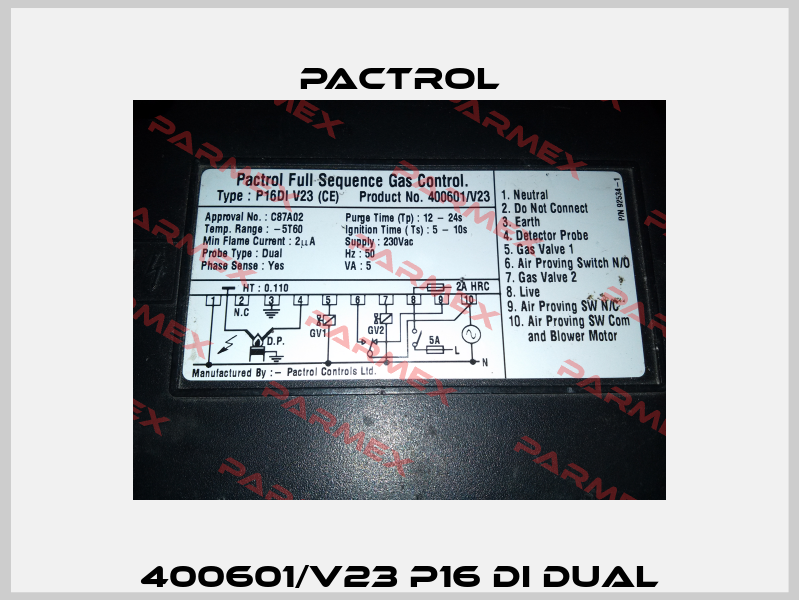 400601/V23 P16 DI Dual Pactrol