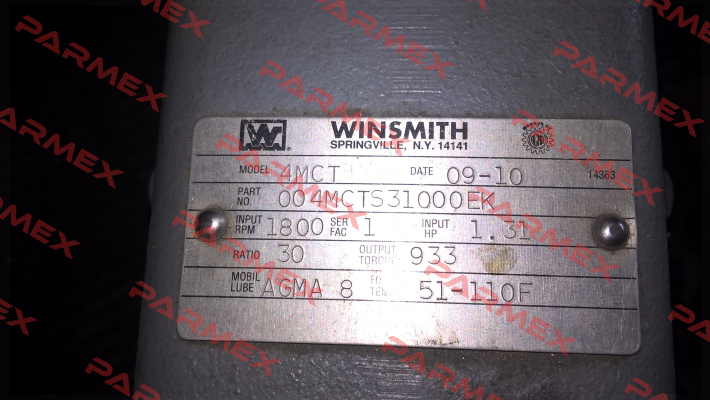 WINS-004MCTS31000EK  Winsmith
