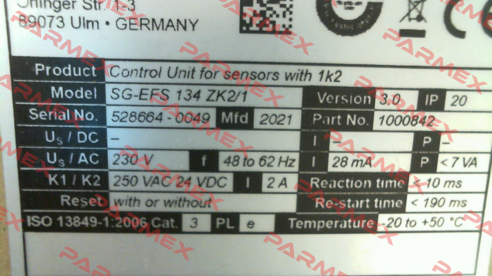 SG-EFS 134 ZK2/1(1000842) Mayser