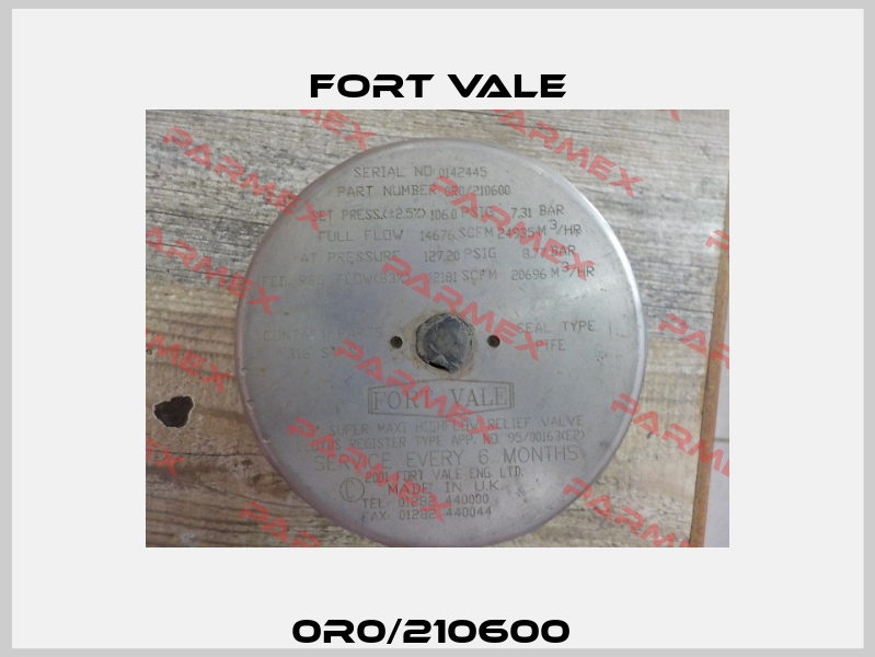 0r0/210600  Fort Vale