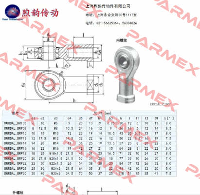BRF 20-00-502 Durbal