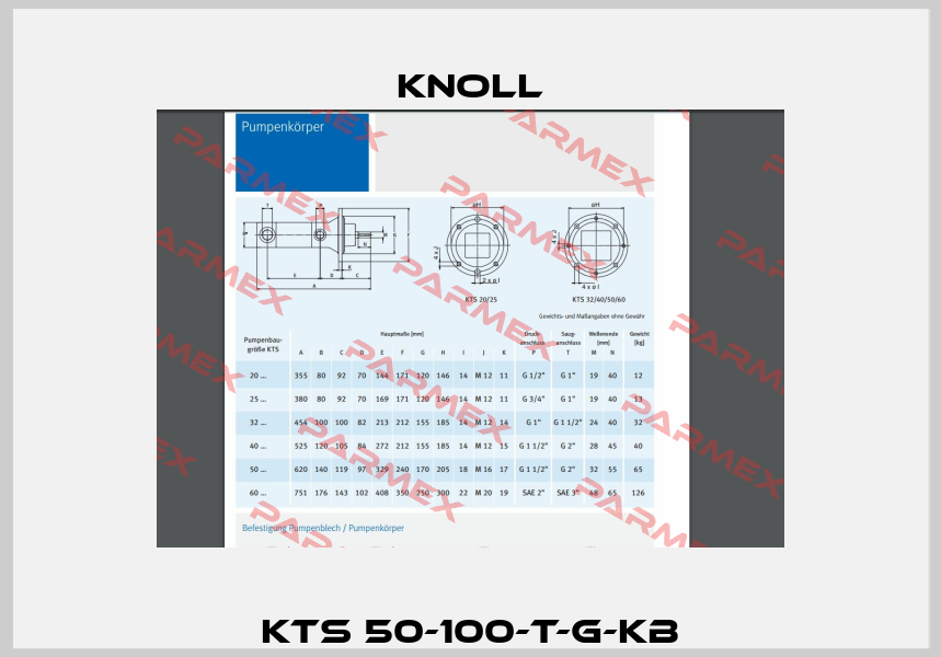 KTS 50-100-T-G-KB KNOLL