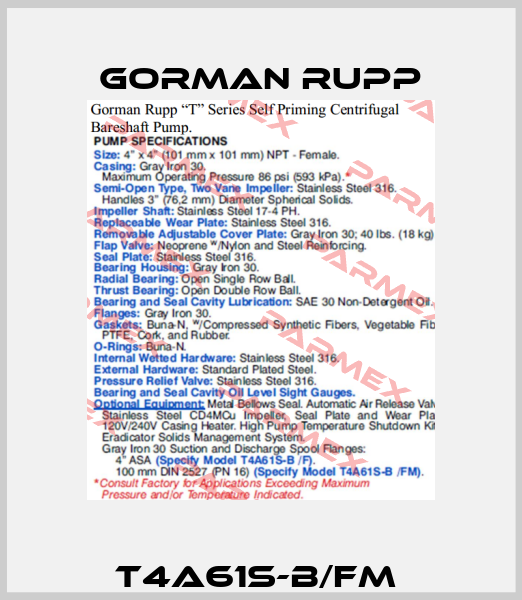 T4A61S-B/FM  Gorman Rupp