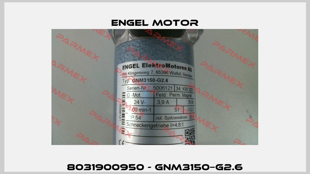 8031900950 - GNM3150−G2.6 Engel Motor