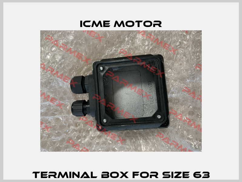 TERMINAL BOX FOR SIZE 63 Icme Motor