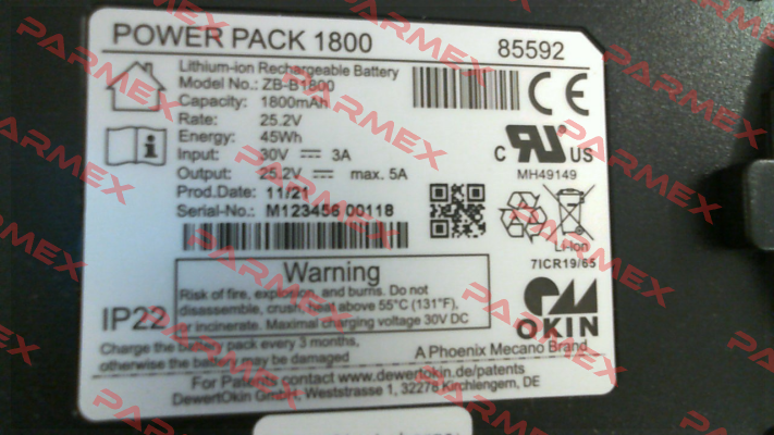 JLDP.11.011.000 //  Power Pack 1800 Okin