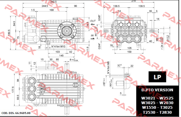 M42001054 / Serie 66 Type W 2141 Interpump