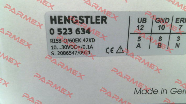 p/n: 0523634, Type: RI58-O/ 60EK.42KD Hengstler