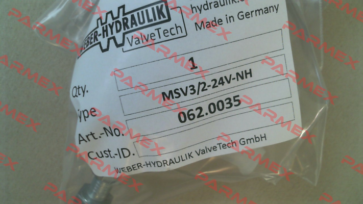MSV3/2-24V-NH Weber