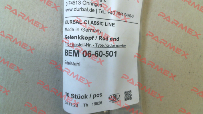 BEM 06-60-501 Durbal