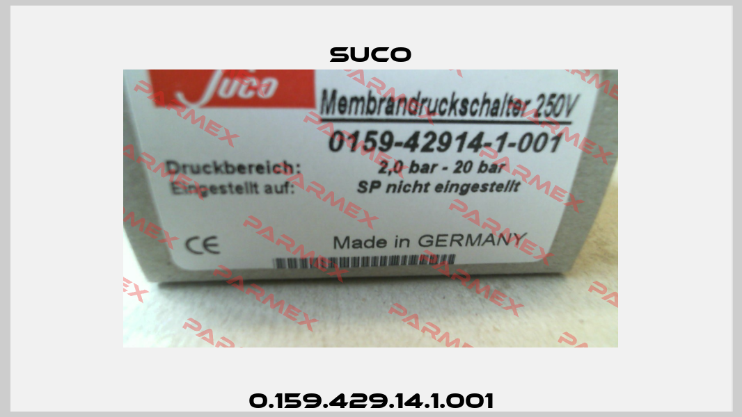 Membrandruckschalter SUCO 0159-42914-1-001 250V 2-20 Bar Druckschalter 