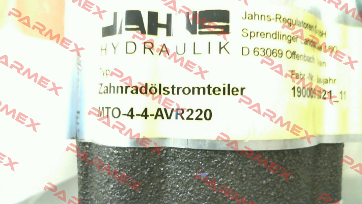 MTO-4-4-AVR220 Jahns hydraulik