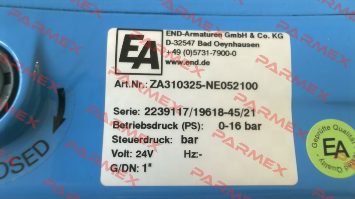 ZA310325-NE052100 End Armaturen