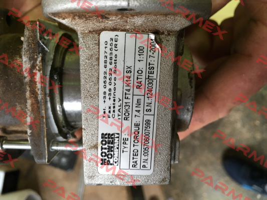 ROK.315XS.30.24.01.B.FT4.K14.SX.100.A1+NØ1 TIR. Motor Power