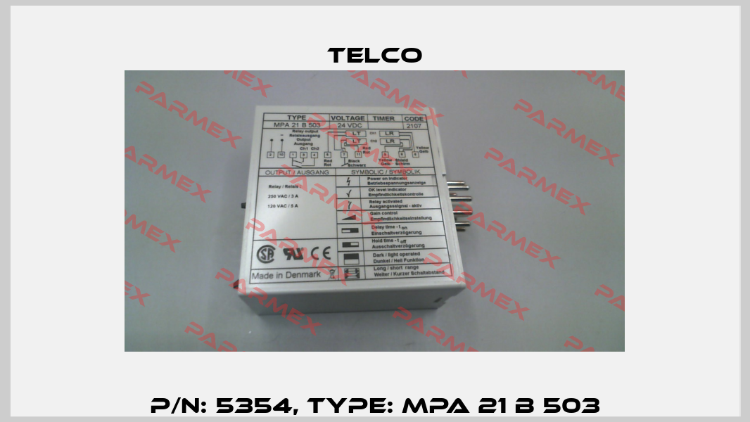 p/n: 5354, Type: MPA 21 B 503 Telco
