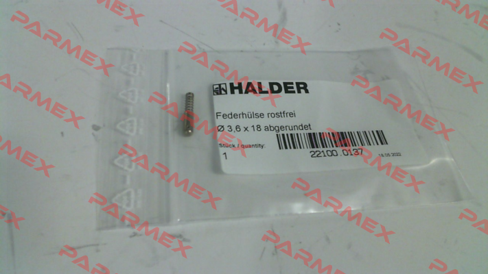 Order No. 22100.0137 Halder