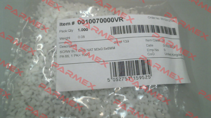 0010070000VR Essentra Components