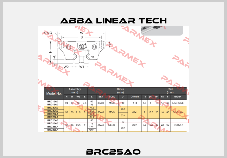 BRC25AO ABBA Linear Tech