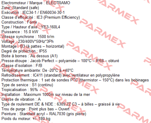 IEC34-1 / EN60034-30-1  Electramo